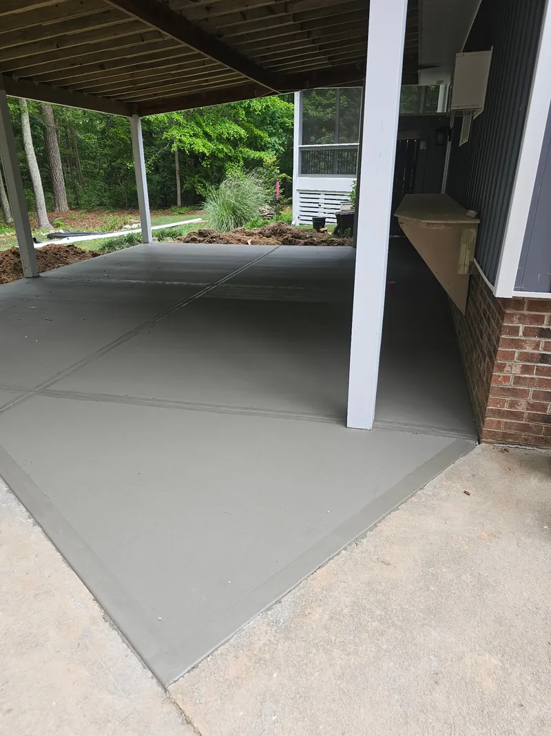 Concrete slab pouring