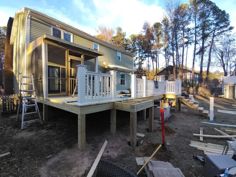Complete deck structure view
