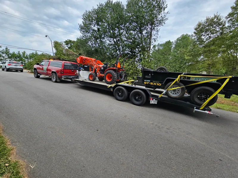 Tree removal equipment arrival