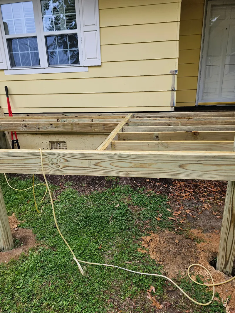 Deck joist structure