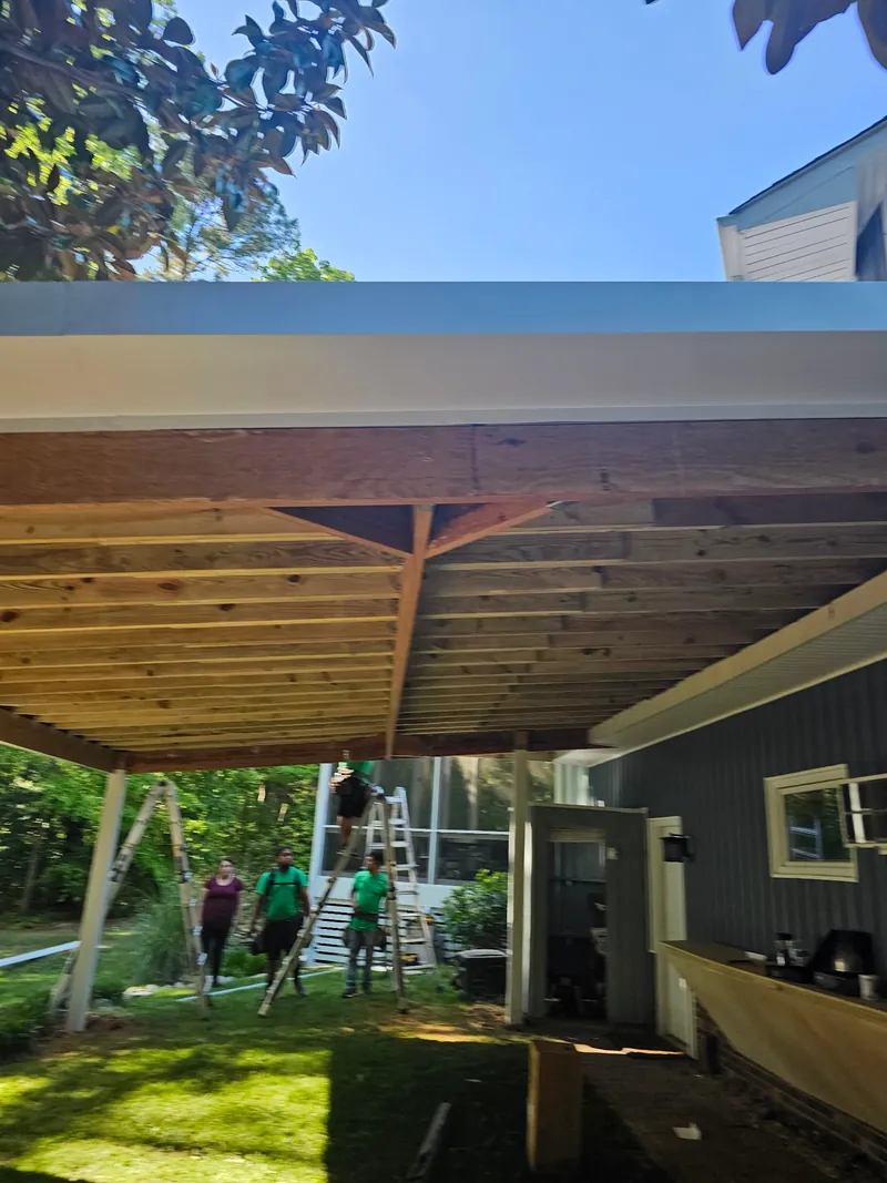 Carport roof detail