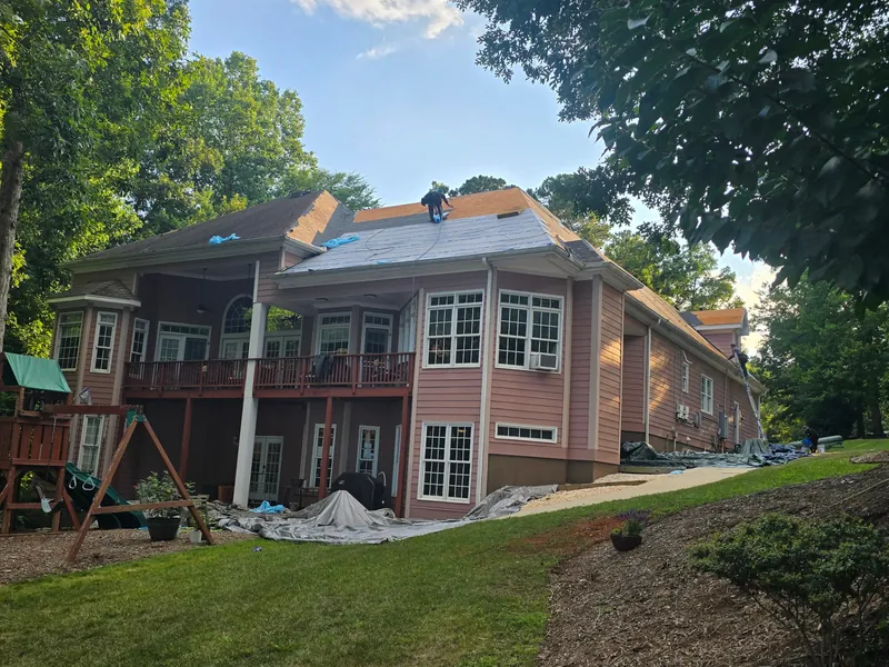 Large scale residential roofing