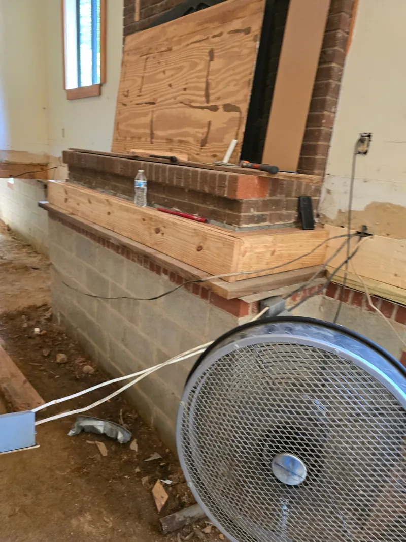 Chimney base framing