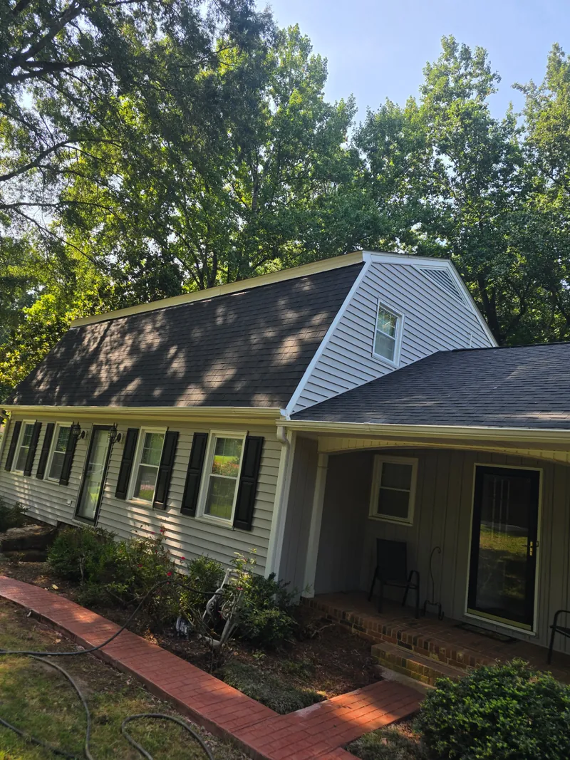 Gambrel roof installation