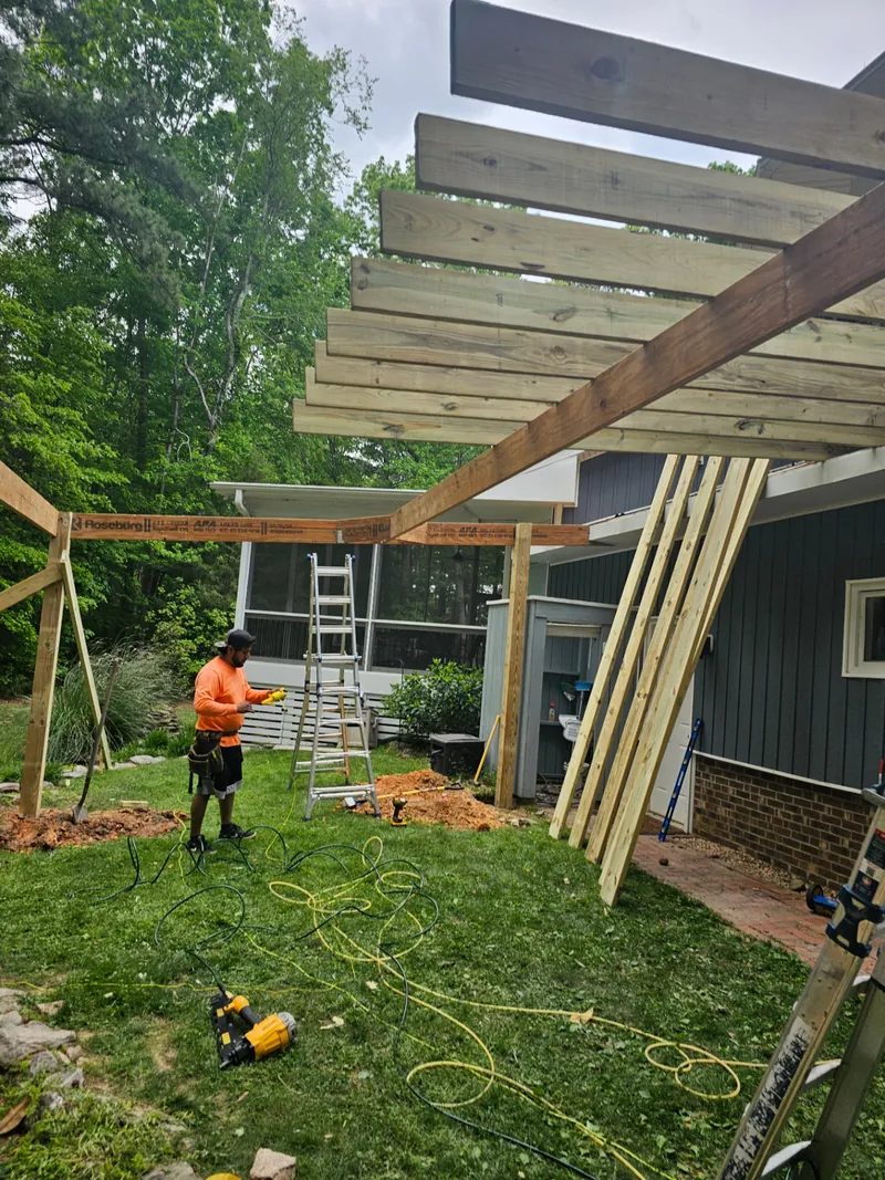 Carport structural beams