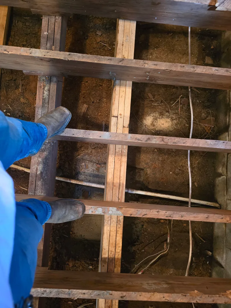 Subfloor structural view