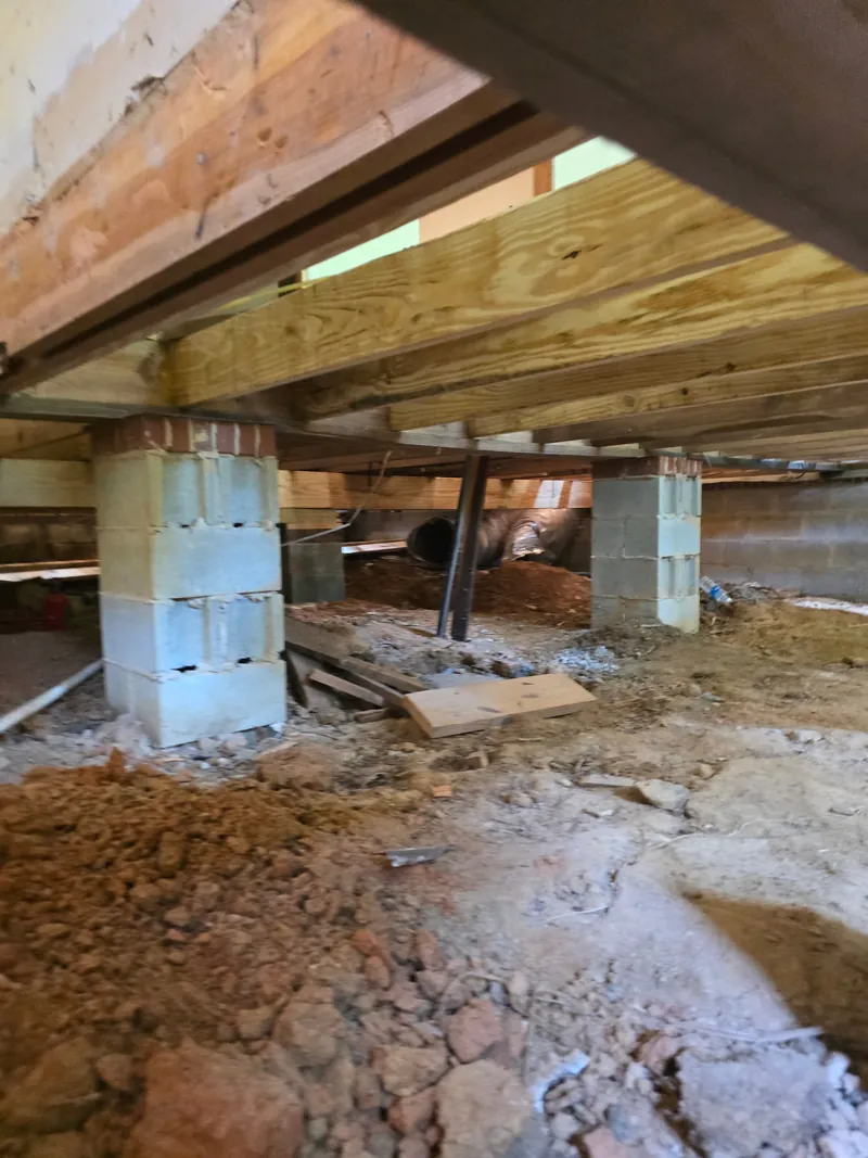 Crawlspace support piers