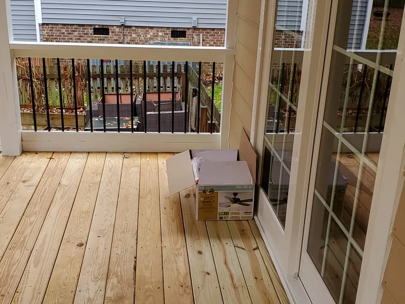 Deck flooring installation