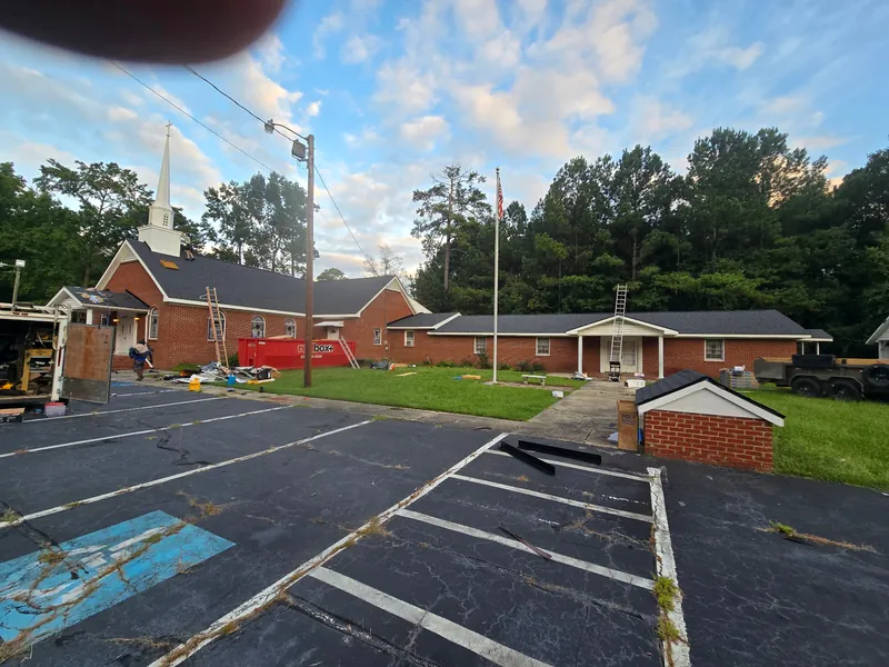 Commercial church roof project